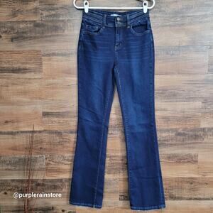 Vervet Jeans Size 27 Bootcut Mid Rise Dark Wash Stretch Denim Preppy Western